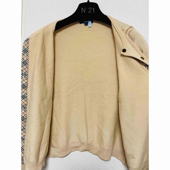 Burberry London Beige Wool Knit Cardigan & Turtleneck Sweater Set - Size 2 - Picture 3 of 8